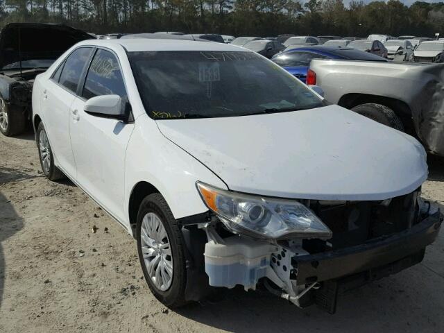 4T1BF1FK6DU214345 - 2013 TOYOTA CAMRY L WHITE photo 1