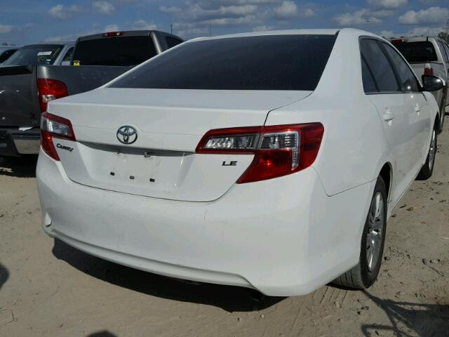 4T1BF1FK6DU214345 - 2013 TOYOTA CAMRY L WHITE photo 4