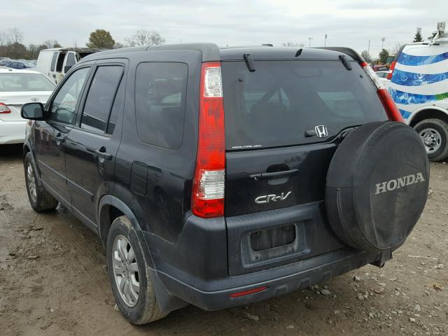 JHLRD78836C051940 - 2006 HONDA CR-V EX შავი ფოტო 3