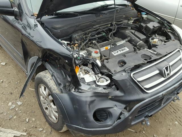JHLRD78836C051940 - 2006 HONDA CR-V EX შავი ფოტო 9