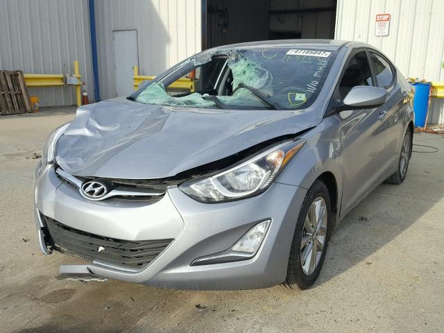 5NPDH4AE0FH623447 - 2015 HYUNDAI ELANTRA SE BLUE photo 2