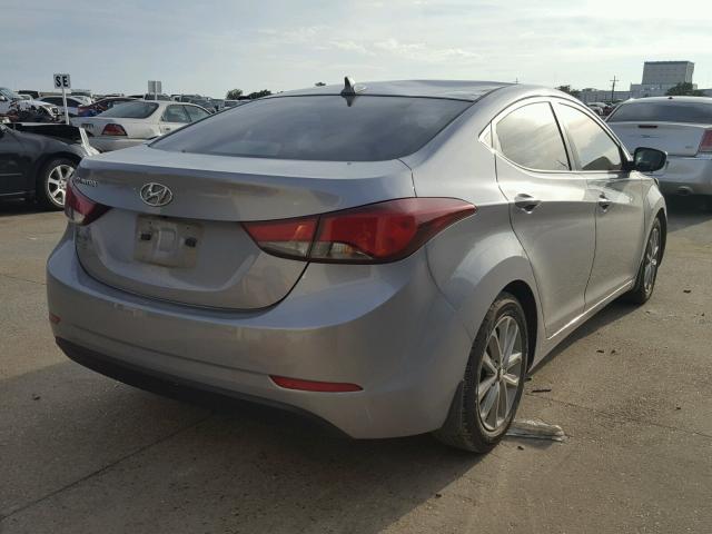 5NPDH4AE0FH623447 - 2015 HYUNDAI ELANTRA SE BLUE photo 4