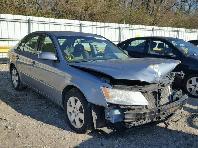 5NPET46F39H421369 - 2009 HYUNDAI SONATA GLS BLUE photo 1