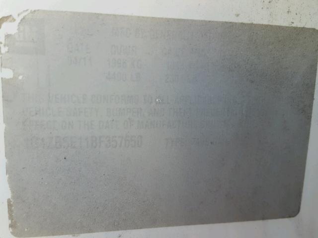 1G1ZB5E11BF357650 - 2011 CHEVROLET MALIBU LS WHITE photo 10