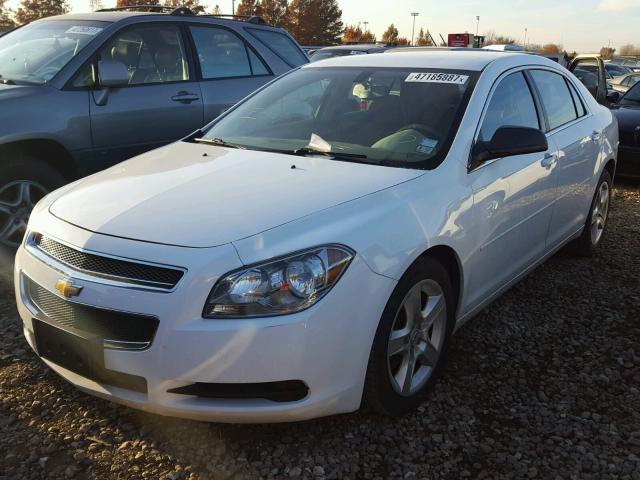 1G1ZB5E11BF357650 - 2011 CHEVROLET MALIBU LS WHITE photo 2