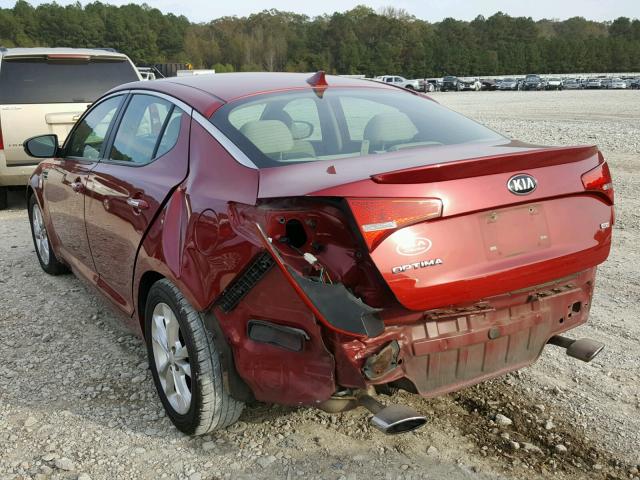 5XXGM4A79DG171131 - 2013 KIA OPTIMA LX RED photo 3