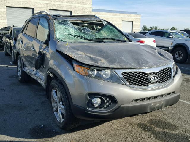 5XYKU4A26DG346798 - 2013 KIA SORENTO EX GRAY photo 1