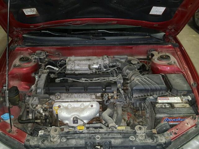 KMHDN46D64U735175 - 2004 HYUNDAI ELANTRA RED photo 7