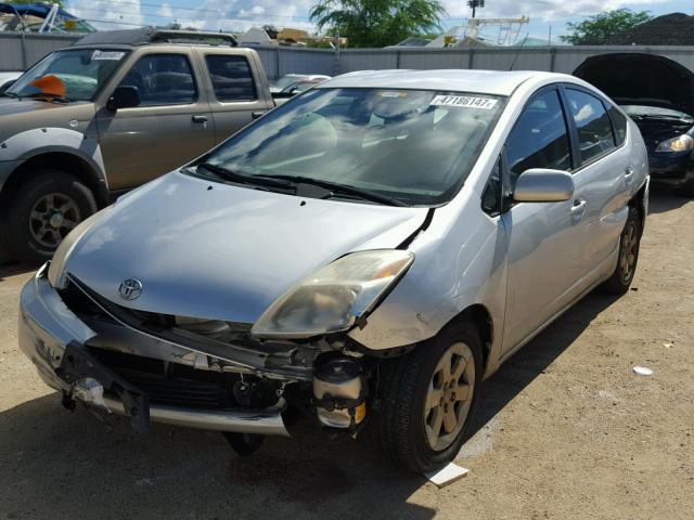 JTDKB20U957038617 - 2005 TOYOTA PRIUS SILVER photo 2