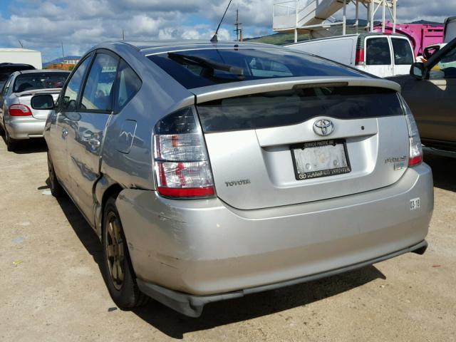 JTDKB20U957038617 - 2005 TOYOTA PRIUS SILVER photo 3