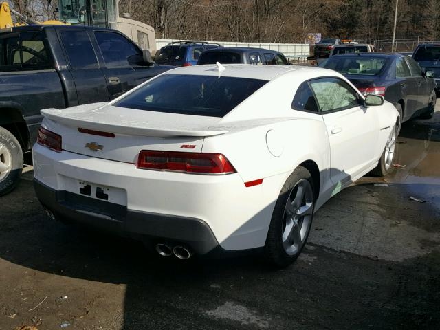 2G1FD1E36F9190823 - 2015 CHEVROLET CAMARO LT WHITE photo 4