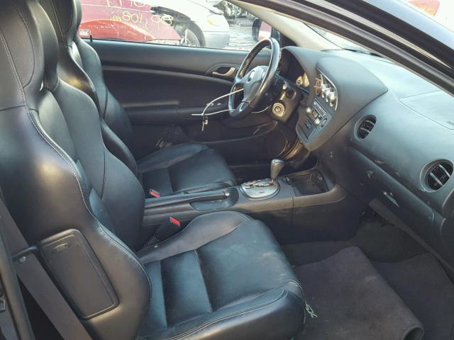 JH4DC54816S003927 - 2006 ACURA RSX BLACK photo 5