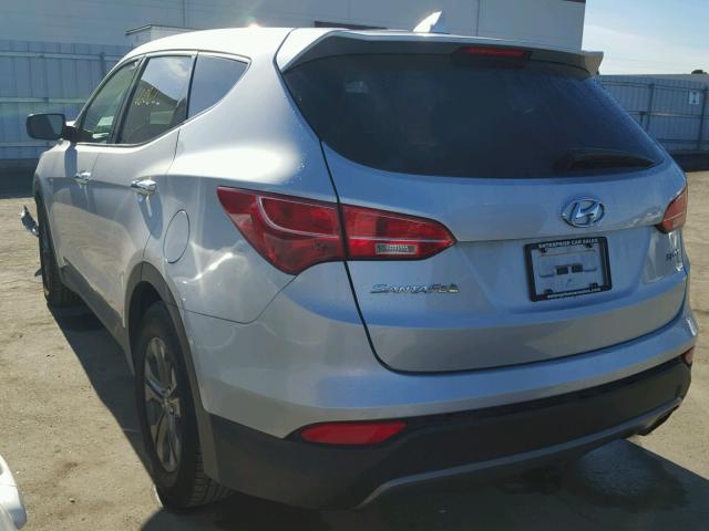 5XYZT3LB0EG172267 - 2014 HYUNDAI SANTA FE S SILVER photo 3