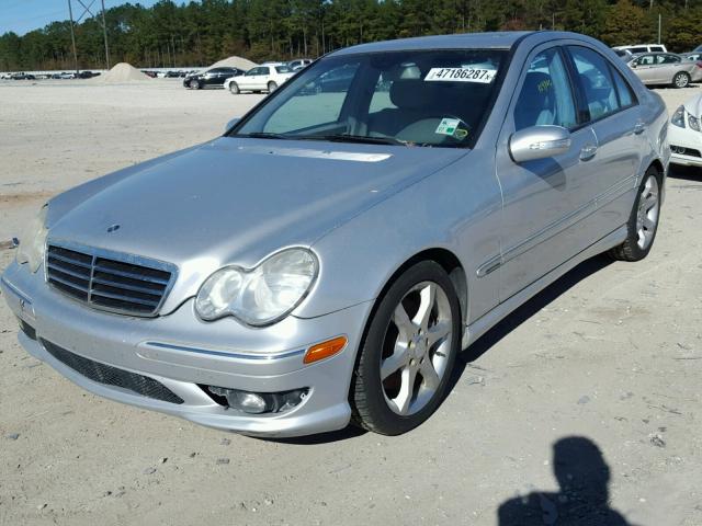 WDBRF52H87E025116 - 2007 MERCEDES-BENZ C 230 SILVER photo 2