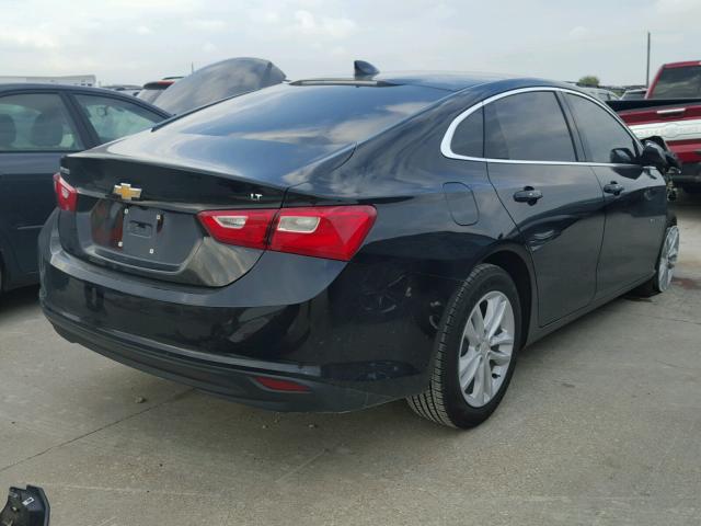 1G1ZE5ST9HF178763 - 2017 CHEVROLET MALIBU LT BLACK photo 4