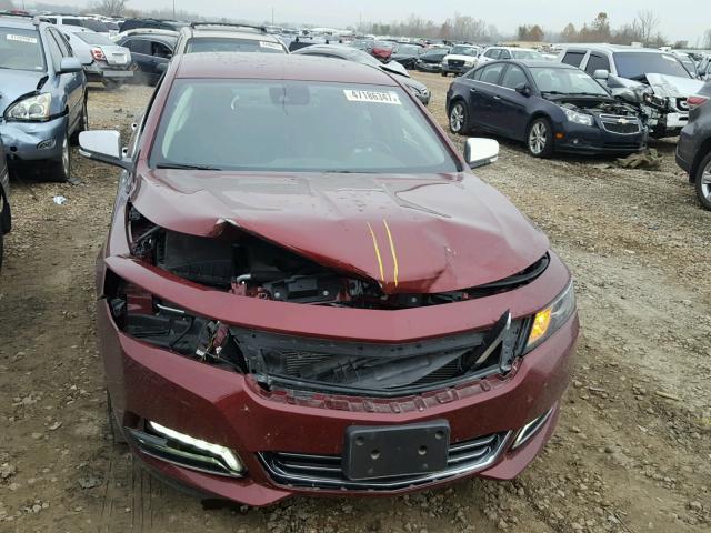 1G1145S36HU111260 - 2017 CHEVROLET IMPALA PRE MAROON photo 7