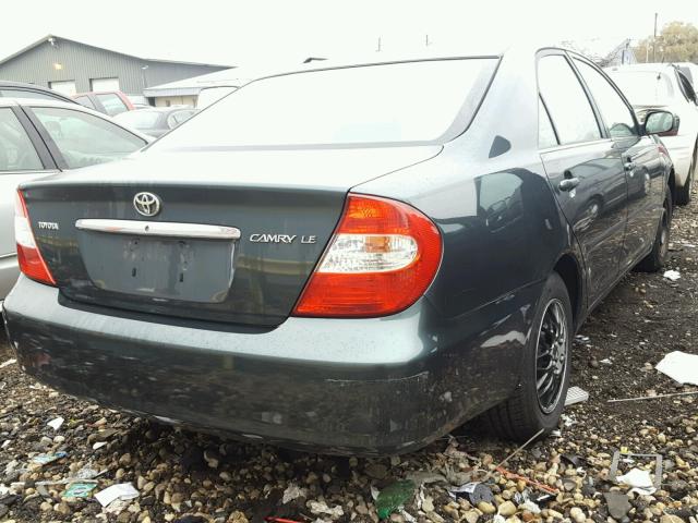 4T1BE32K63U737349 - 2003 TOYOTA CAMRY LE BLUE photo 4
