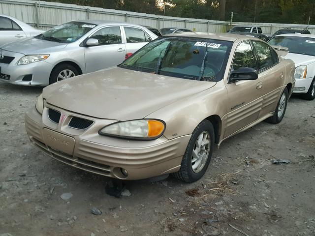 1G2NF52E81C222686 - 2001 PONTIAC GRAND AM S GOLD photo 2