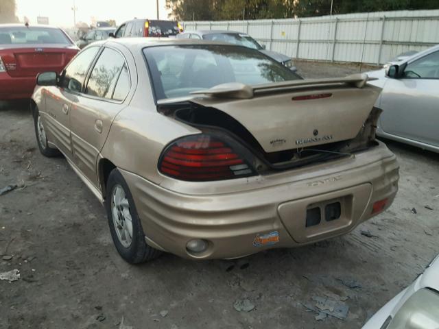 1G2NF52E81C222686 - 2001 PONTIAC GRAND AM S GOLD photo 3