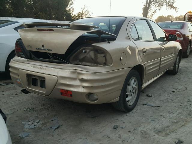1G2NF52E81C222686 - 2001 PONTIAC GRAND AM S GOLD photo 4
