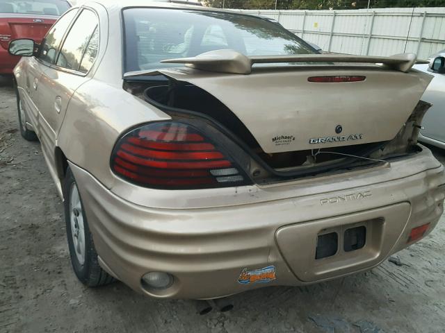 1G2NF52E81C222686 - 2001 PONTIAC GRAND AM S GOLD photo 9