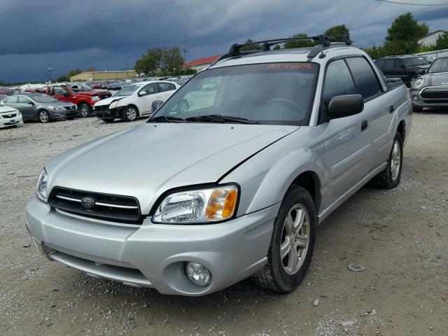 4S4BT62C567107258 - 2006 SUBARU BAJA SPORT SILVER photo 2