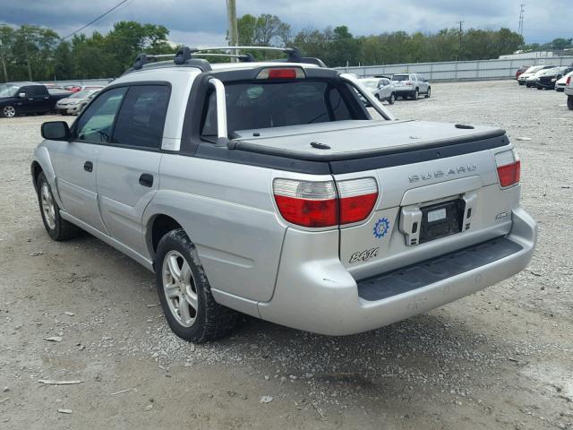 4S4BT62C567107258 - 2006 SUBARU BAJA SPORT SILVER photo 3