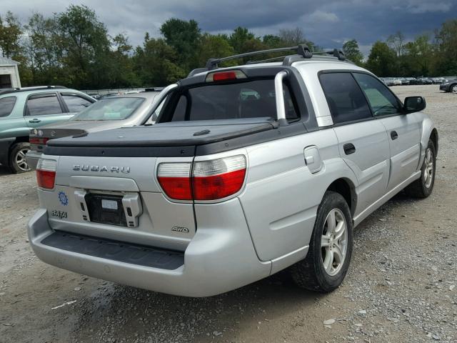 4S4BT62C567107258 - 2006 SUBARU BAJA SPORT SILVER photo 4