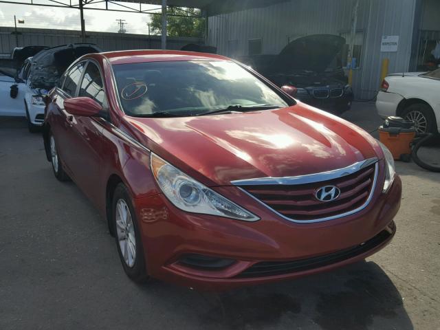 5NPEB4AC5CH349520 - 2012 HYUNDAI SONATA GLS RED photo 1