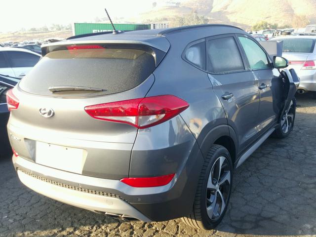 KM8J33A24HU561167 - 2017 HYUNDAI TUCSON LIM GRAY photo 4