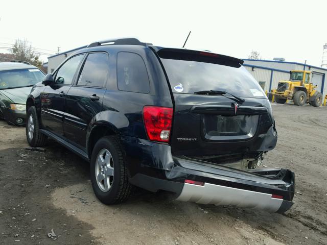 2CKDL63F576081941 - 2007 PONTIAC TORRENT BLACK photo 3