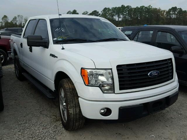 1FTFW1CF8EKG19519 - 2014 FORD F150 SUPER WHITE photo 1