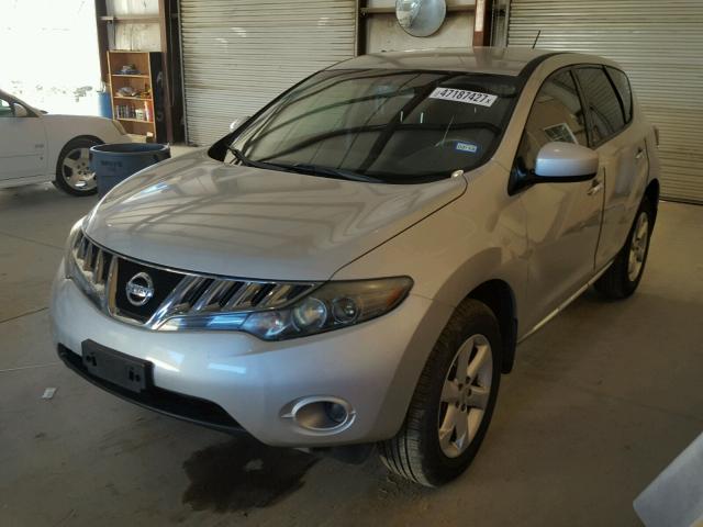 JN8AZ18U39W013055 - 2009 NISSAN MURANO S SILVER photo 2