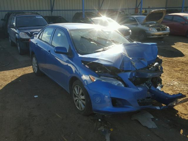 2T1BU4EE0AC332293 - 2010 TOYOTA COROLLA BA BLUE photo 1