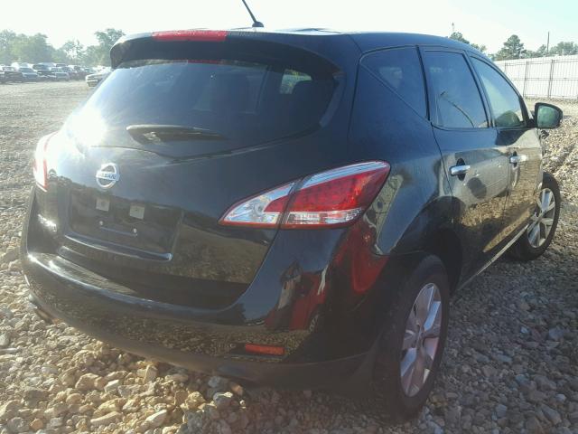 JN8AZ1MU8EW410308 - 2014 NISSAN MURANO S BLACK photo 4