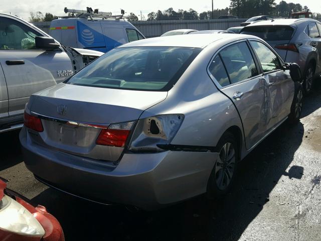 1HGCR2F39EA253675 - 2014 HONDA ACCORD LX SILVER photo 4