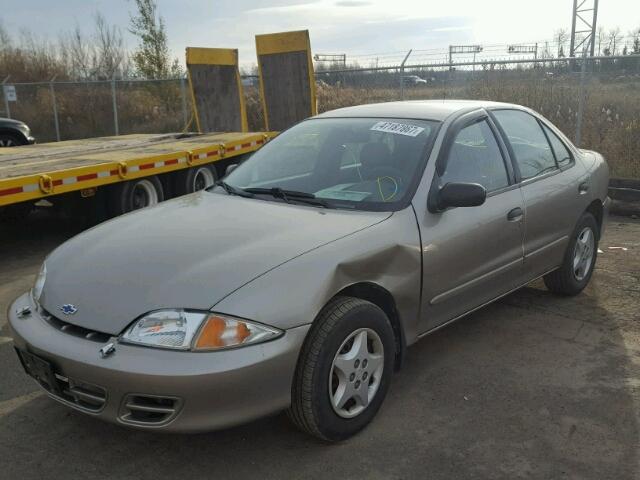 3G1JC52461S237698 - 2001 CHEVROLET CAVALIER B GOLD photo 2