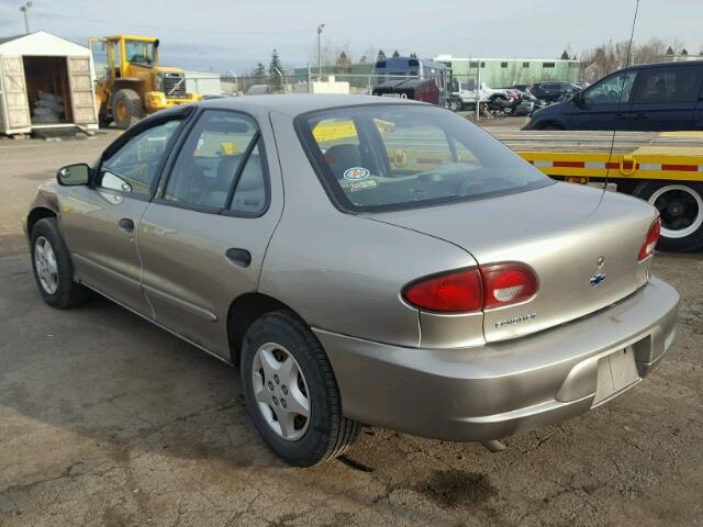 3G1JC52461S237698 - 2001 CHEVROLET CAVALIER B GOLD photo 3