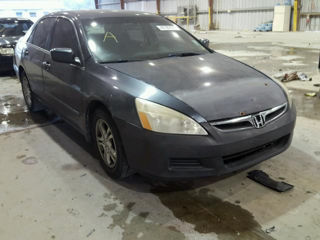 1HGCM563X7A207100 - 2007 HONDA ACCORD SE GRAY photo 1