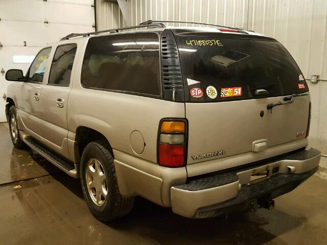 1GKFK66U95J231308 - 2005 GMC YUKON XL D SILVER photo 3