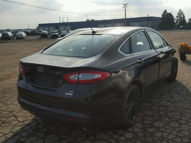 3FA6P0HD0GR278085 - 2016 FORD FUSION SE BLACK photo 4