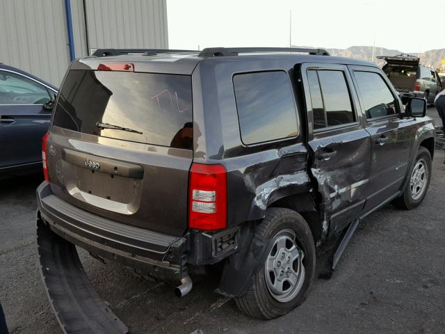 1C4NJPBB4GD574355 - 2016 JEEP PATRIOT SP GRAY photo 4