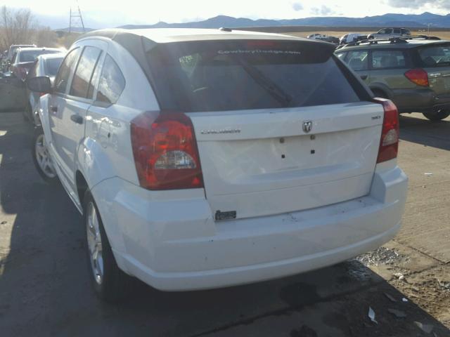 1B3HB48B17D127578 - 2007 DODGE CALIBER SX WHITE photo 3