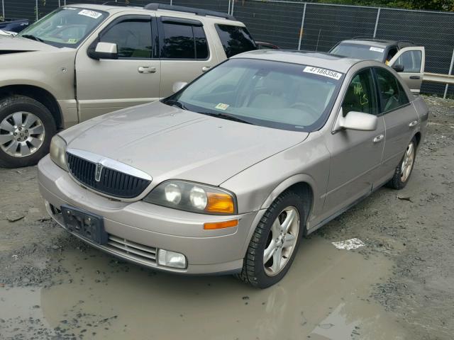 1LNHM87A8YY850021 - 2000 LINCOLN LS BEIGE photo 2
