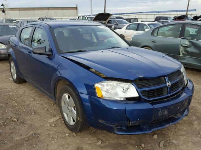 1B3CC4FB3AN119963 - 2010 DODGE AVENGER SX BLUE photo 1