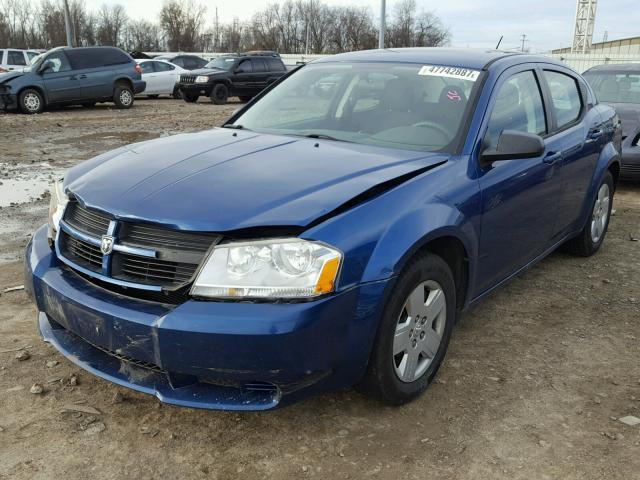 1B3CC4FB3AN119963 - 2010 DODGE AVENGER SX BLUE photo 2