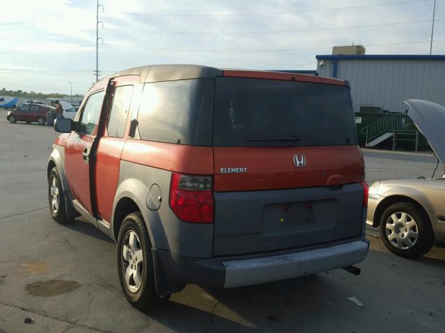 5J6YH18543L008892 - 2003 HONDA ELEMENT EX ORANGE photo 3