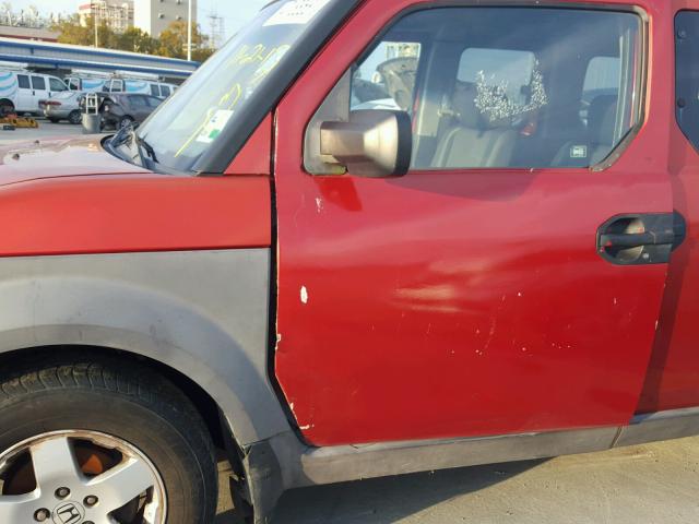 5J6YH18543L008892 - 2003 HONDA ELEMENT EX ORANGE photo 9