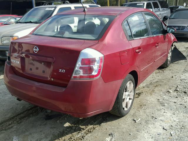 3N1AB61E47L666306 - 2007 NISSAN SENTRA 2.0 RED photo 4