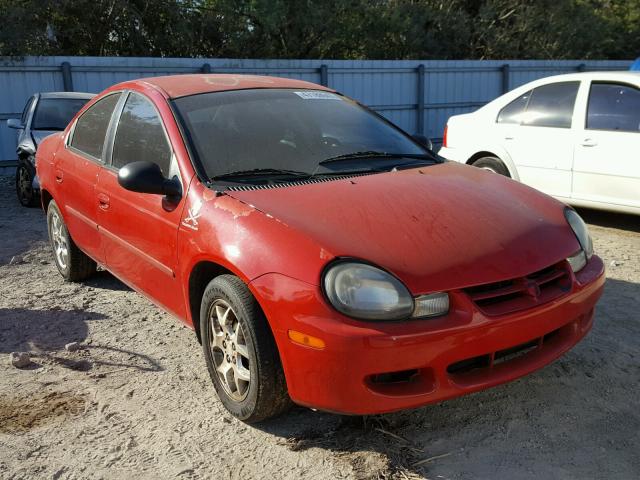 1B3ES56C82D627220 - 2002 DODGE NEON ES RED photo 1